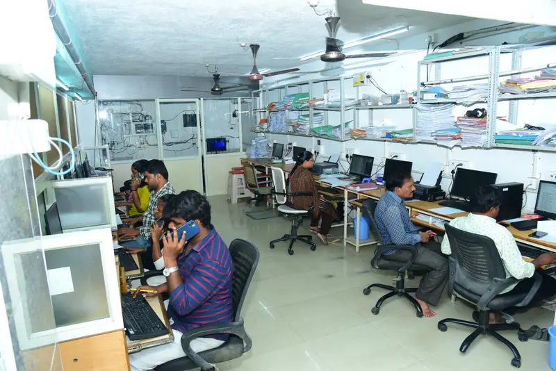 Administrative team at work